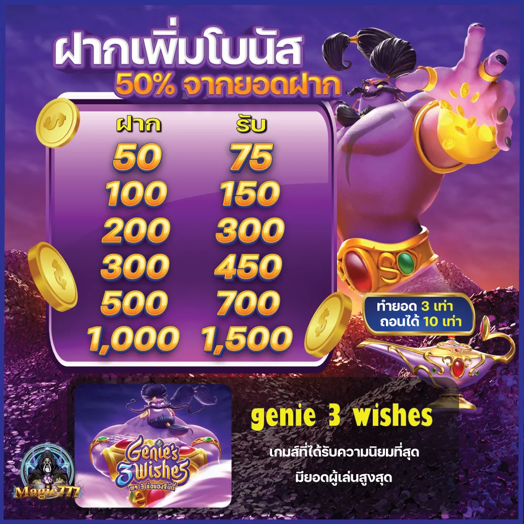 magic777 ฝากเพิ่มโบนัส